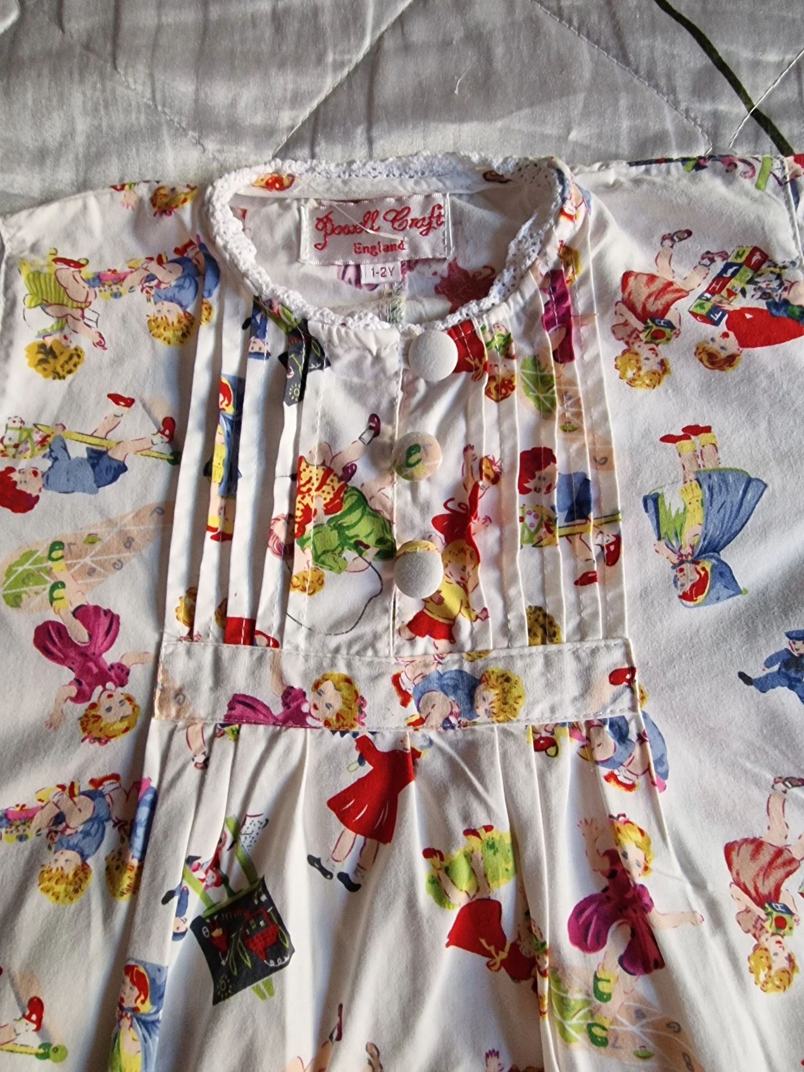 Camisola infantil vintage com estampa de crianças Powell Craft – photo 3